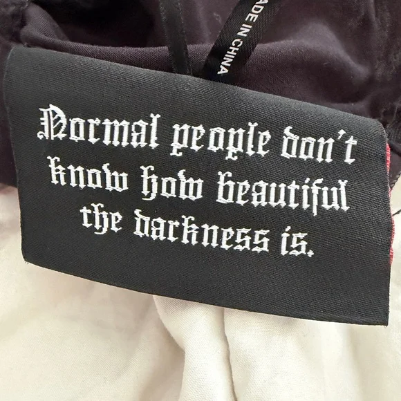 Killstar Weird Tales Monochromatic Skull Graphic Long-Sleeve Mini Dress Size XL - Picture 6 of 12